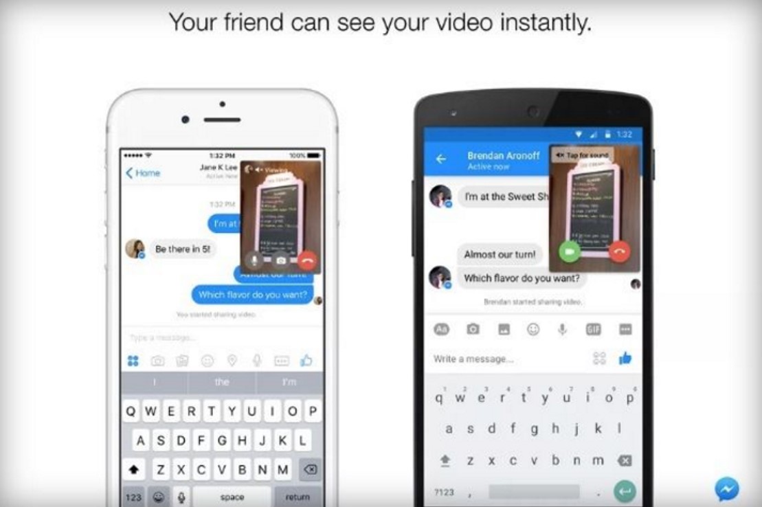 Facebook Messenger 能即時視訊通話了！
