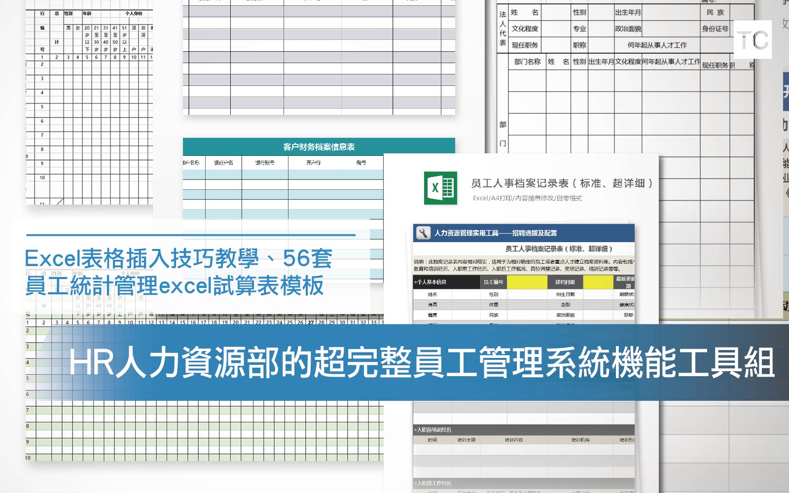【Excel教學】HR超完整員工統計管理系統